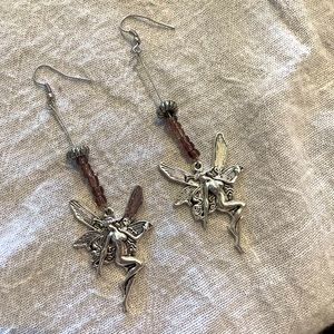 Dangling fairy earrings